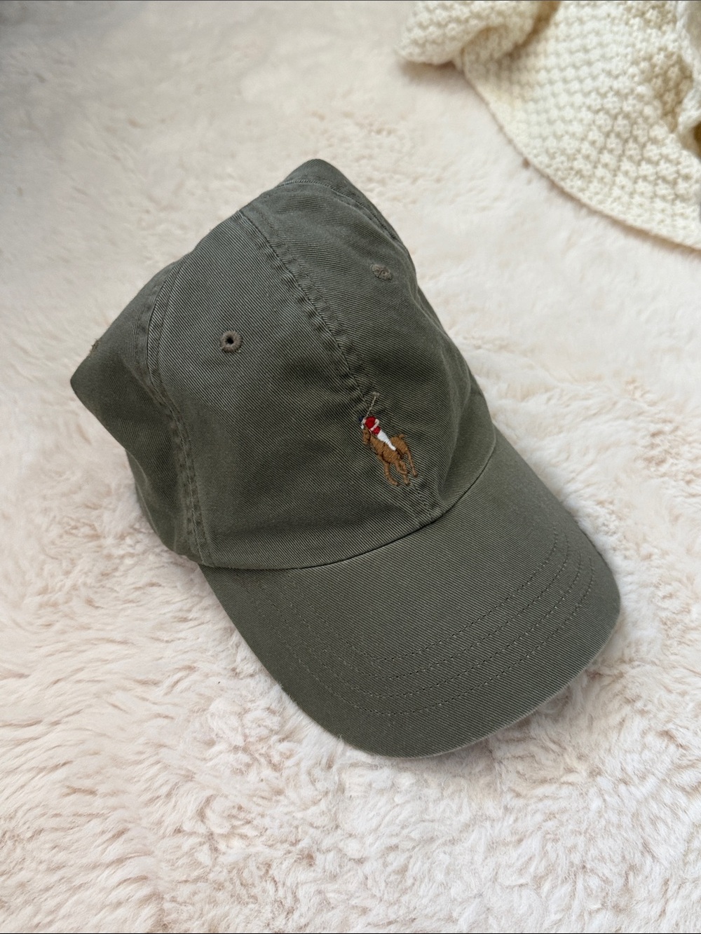 Vintage polo Ralph Lauren army green cap